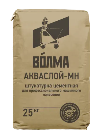Смесь сухая цементная отделочная штукатурная "ВОЛМА-Акваслой МН", 25 кг